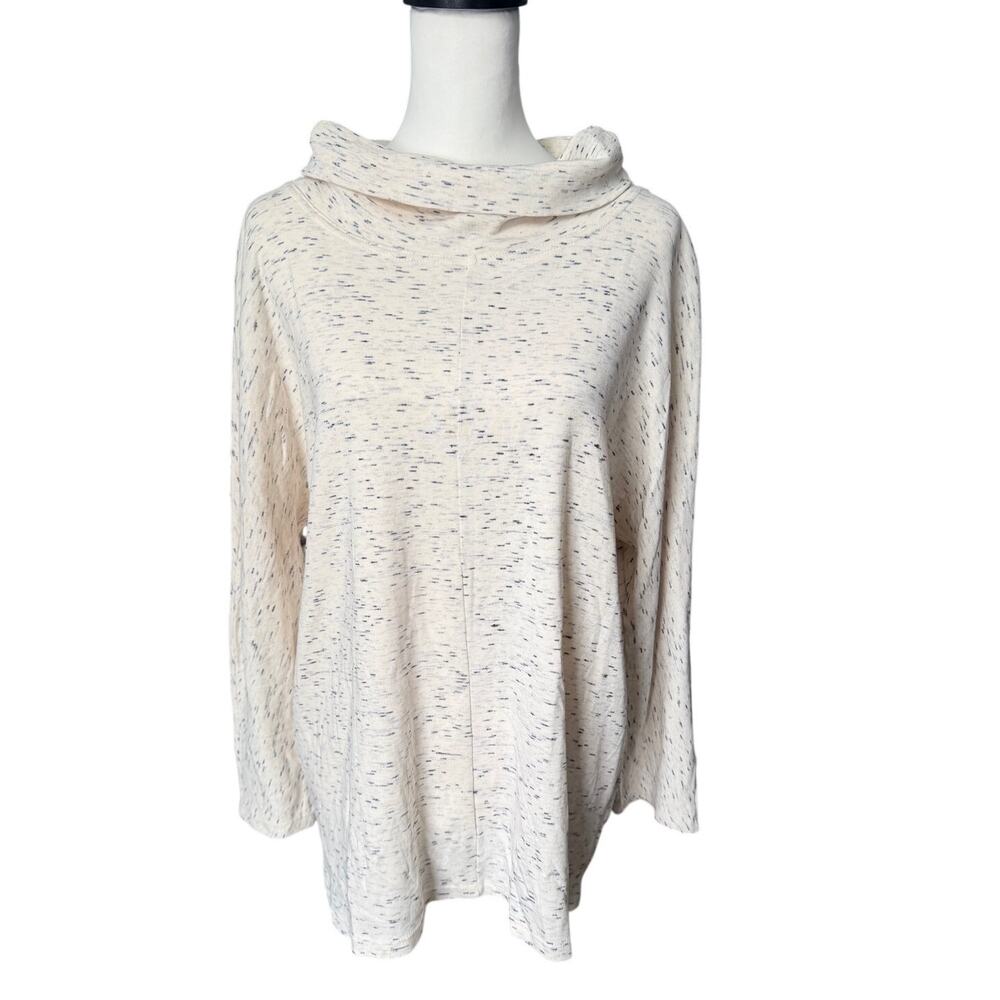 Talbots Outlet Long Sleeve Turtle Neck Cream Black Large